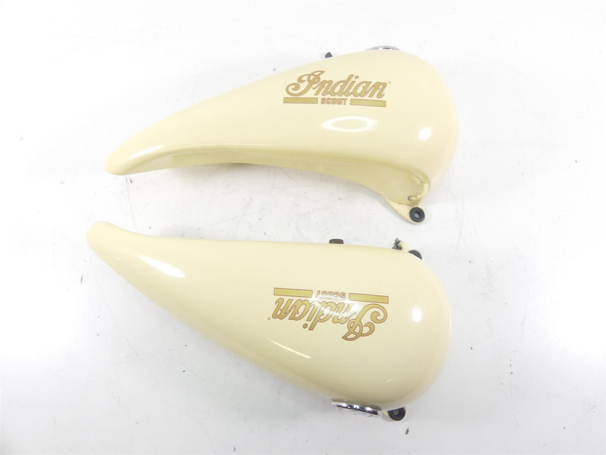 2001 Indian Centennial Scout Cream Fuel Gas Petrol Tank Set -Read 89-134 {{ shop.shopifyCountryName }} - Mototech271