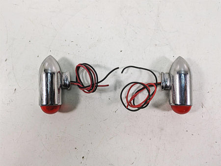 1999 Harley Touring FLHTC Electra Glide Trunk Side Light Lamp Chrome Set {{ shop.shopifyCountryName }} - Mototech271