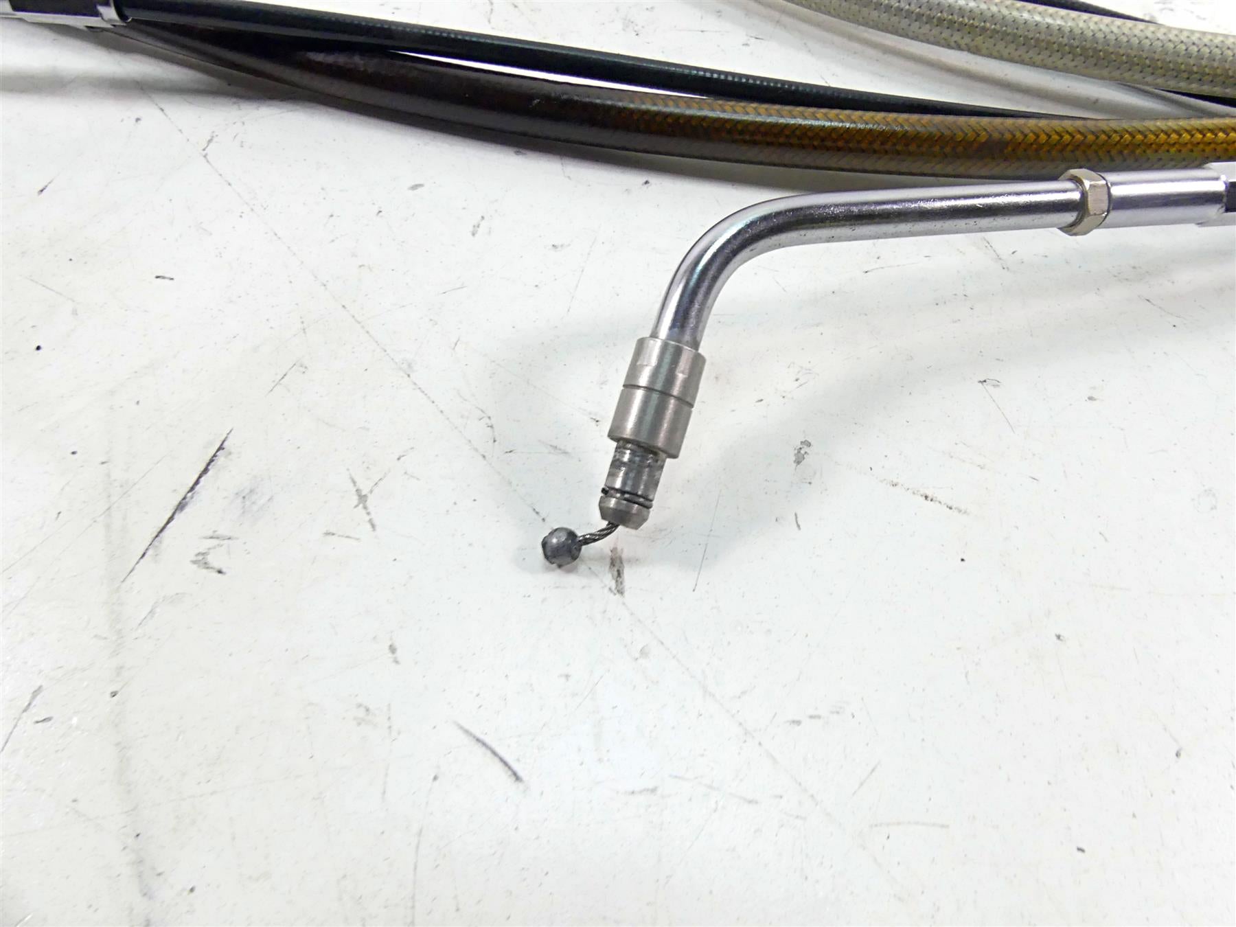 2002 Harley Touring FLHTC Electra Glide 16" Ape Hanger Clutch & Throttle Cable {{ shop.shopifyCountryName }} - Mototech271