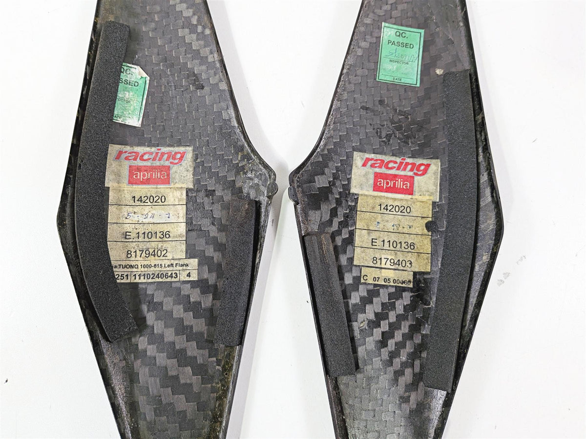 2008 Aprilia RSVR 1000 Factory Carbon Under Seat Side Cover Set 8179402 {{ shop.shopifyCountryName }} - Mototech271