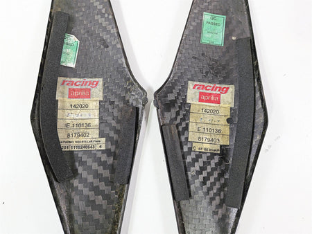2008 Aprilia RSVR 1000 Factory Carbon Under Seat Side Cover Set 8179402 {{ shop.shopifyCountryName }} - Mototech271