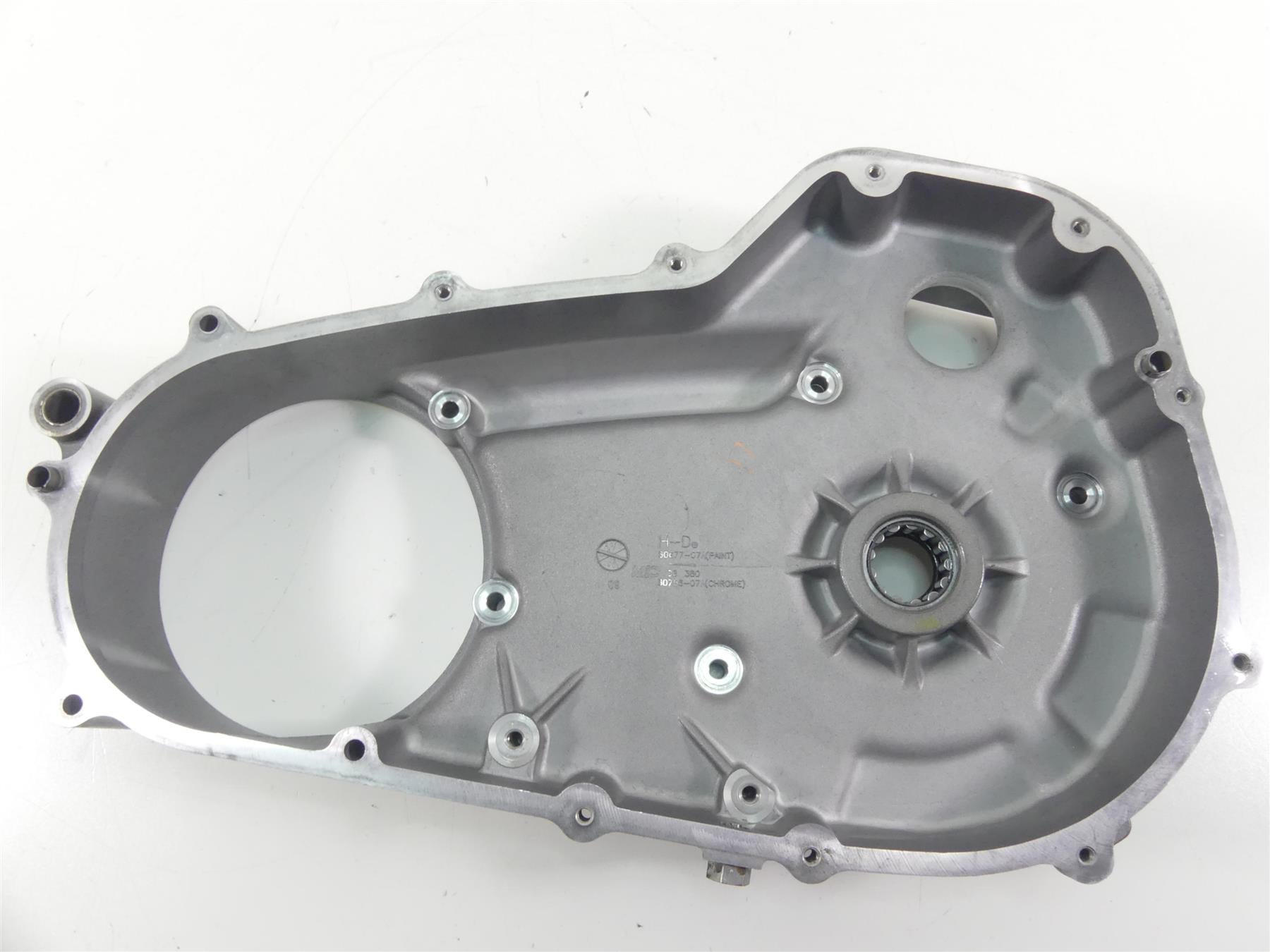 2009 Harley FLHTCU SE4 CVO E-Glide Inner Primary Drive Clutch Cover 60677-07 {{ shop.shopifyCountryName }} - Mototech271