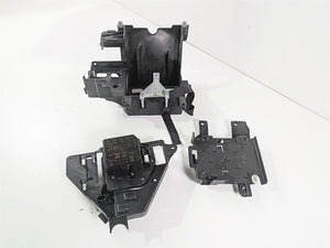 2010 Harley Touring FLHXSE CVO Street Glide Battery Tray Holder - Read 66281-09B