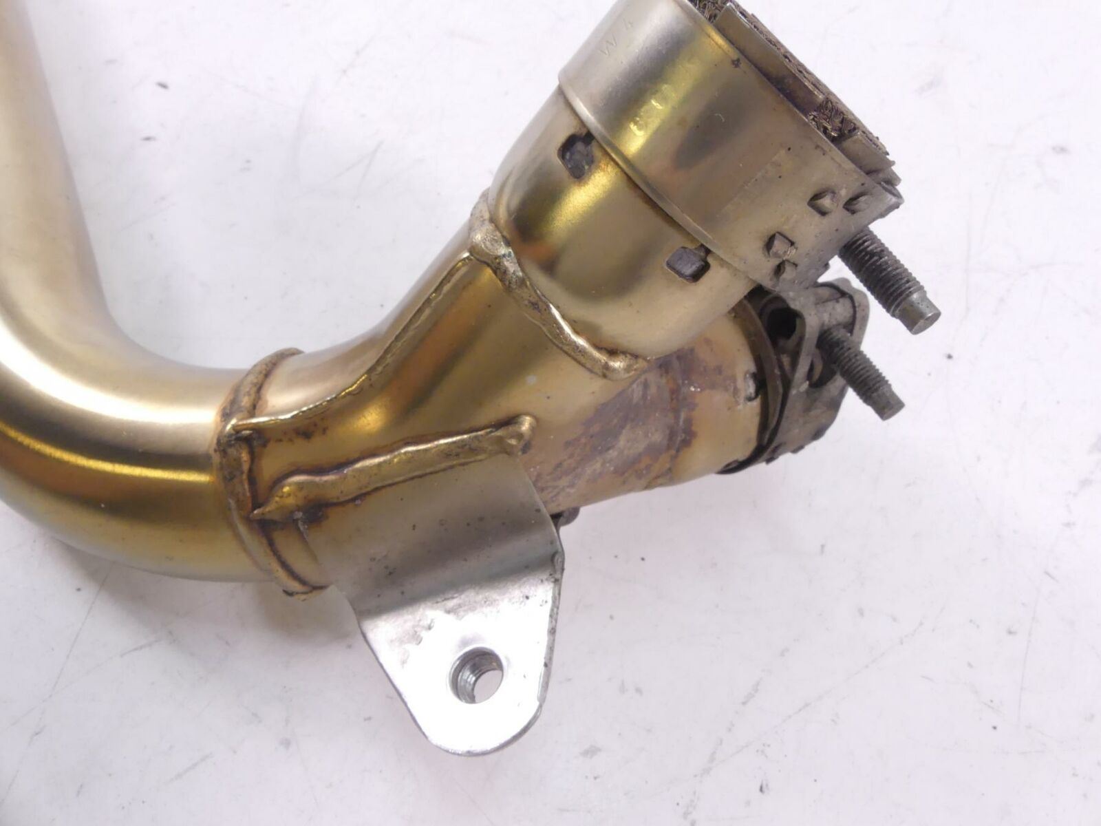 2009 Triumph Street Triple 675R Mid Middle Exhaust Pipe Tube Manifold T2203720 {{ shop.shopifyCountryName }} - Mototech271
