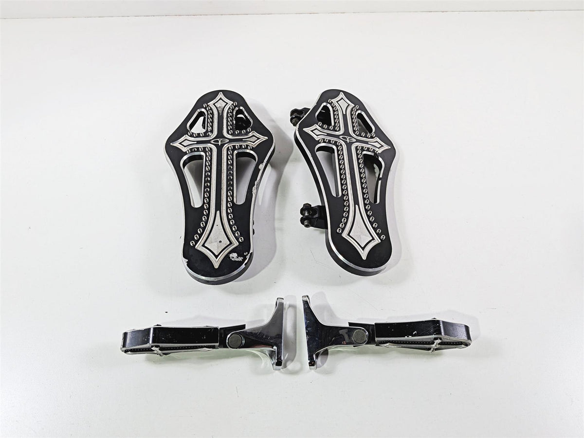 2017 Harley Touring FLHXS Street Glide Precision Billet Darkside Floor Board DRK-410-ALL-BLK {{ shop.shopifyCountryName }} - Mototech271