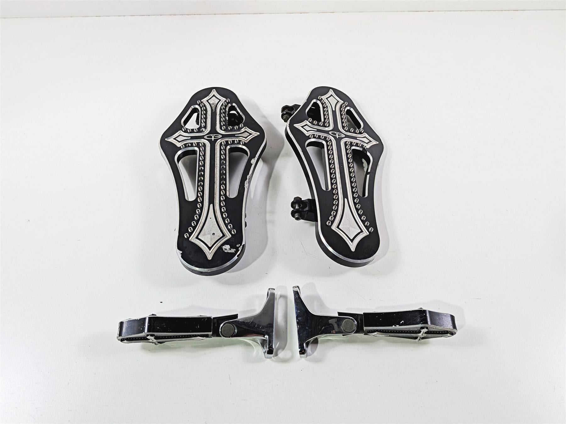 2017 Harley Touring FLHXS Street Glide Precision Billet Darkside Floor Board DRK-410-ALL-BLK {{ shop.shopifyCountryName }} - Mototech271