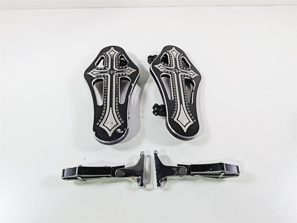 2017 Harley Touring FLHXS Street Glide Precision Billet Darkside Floor Board DRK-410-ALL-BLK {{ shop.shopifyCountryName }} - Mototech271