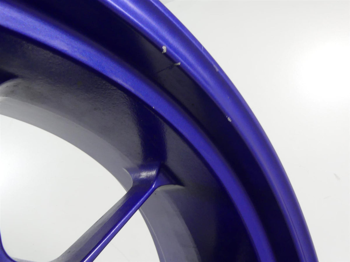 2004 Aprilia RSV1000 R Mille Rear Straight Blue 17x6 Wheel Rim AP8128071 {{ shop.shopifyCountryName }} - Mototech271