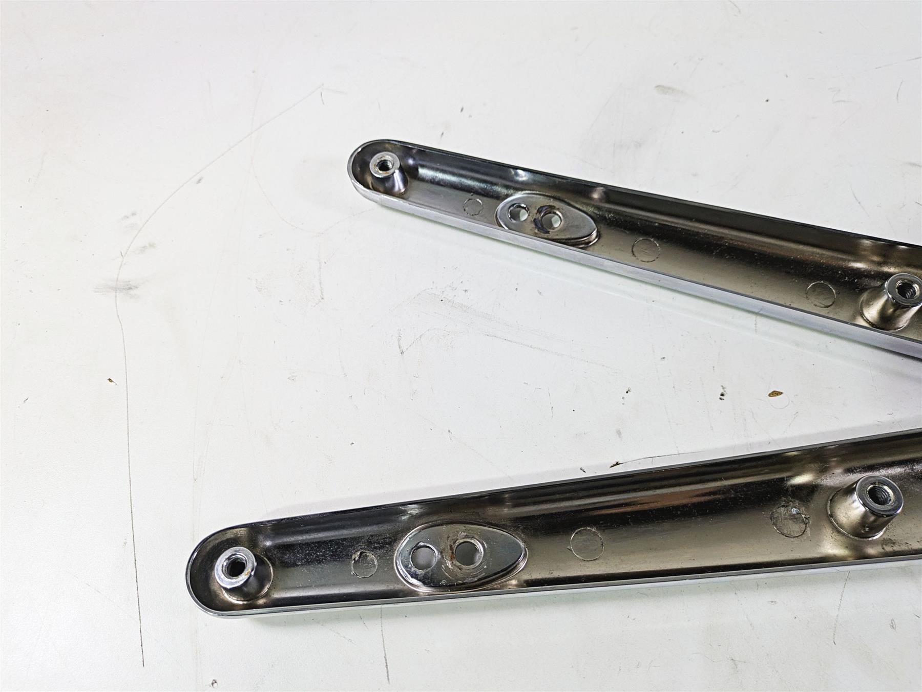 2003 Harley Softail FXSTDI Deuce 100th Rear Chrome Braces Struts Covers 60028-00 {{ shop.shopifyCountryName }} - Mototech271