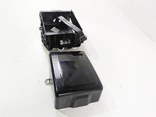 Load image into Gallery viewer, 2015 Harley FXDF Dyna Fat Bob Right Battery Tray &amp; Cover 66444-12DH 70379-06B
