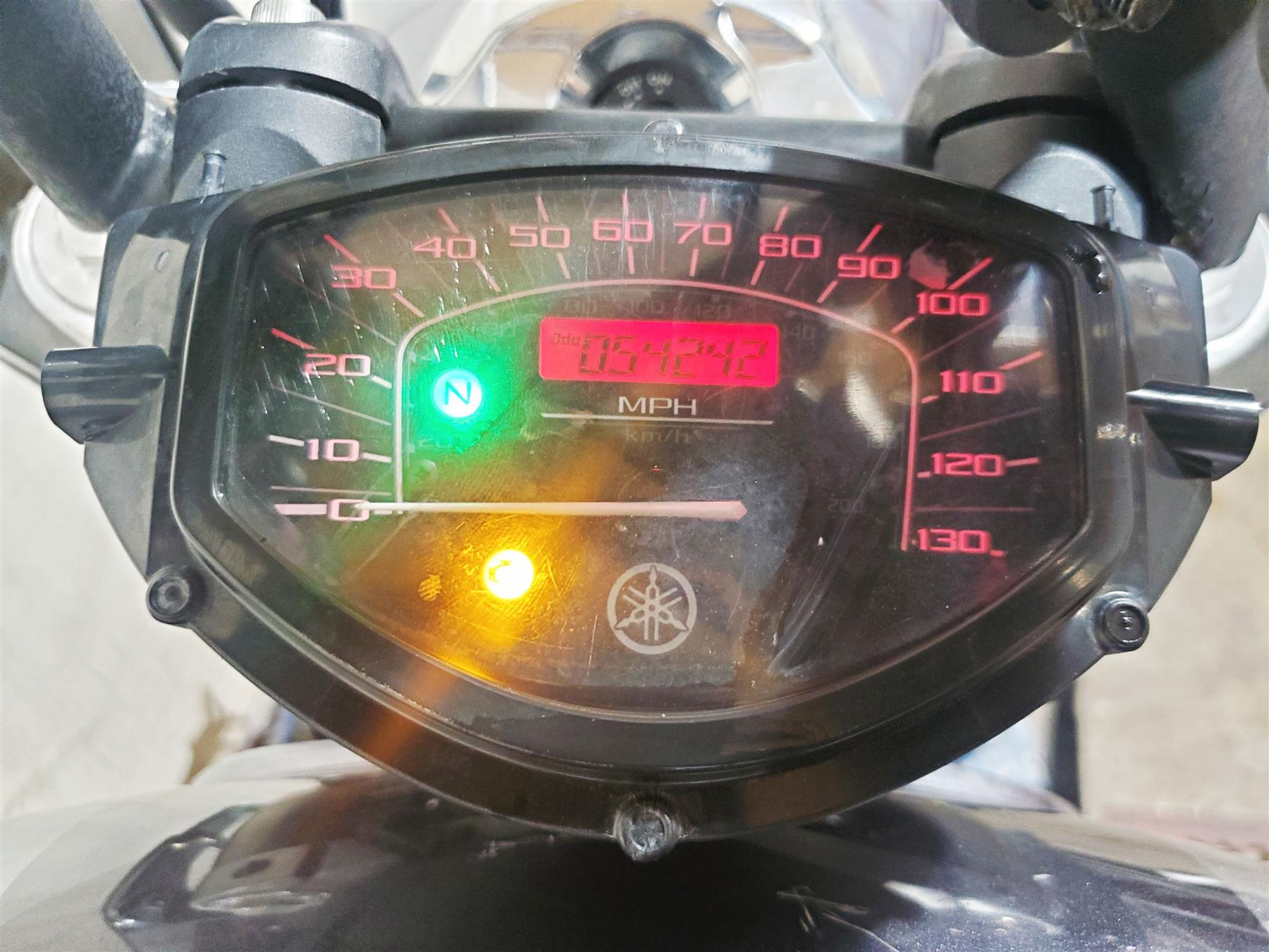 2008 Yamaha XVS1300 V-Star Tourer Speedo Gauge Instrument 54k 3D8-83500-02-00 {{ shop.shopifyCountryName }} - Mototech271