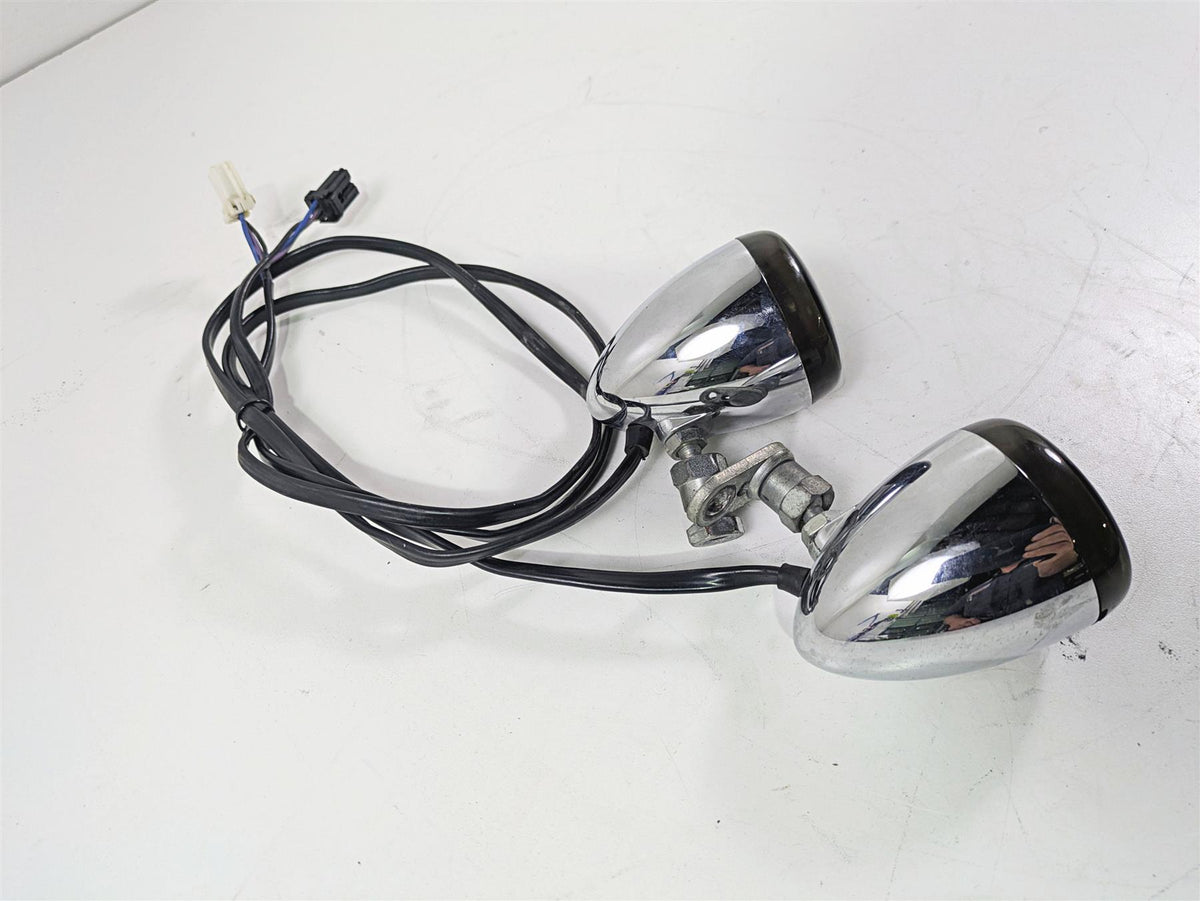 2009 Harley FXDC Dyna Super Glide Smoked Led Front Turn Signal Set 68972-00 {{ shop.shopifyCountryName }} - Mototech271