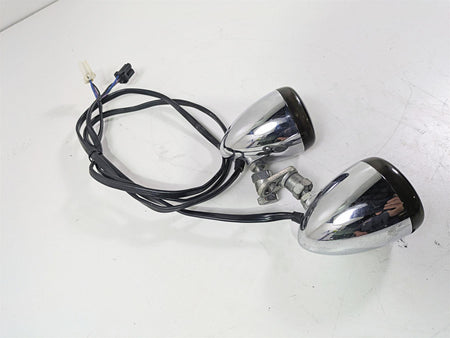 2009 Harley FXDC Dyna Super Glide Smoked Led Front Turn Signal Set 68972-00 {{ shop.shopifyCountryName }} - Mototech271