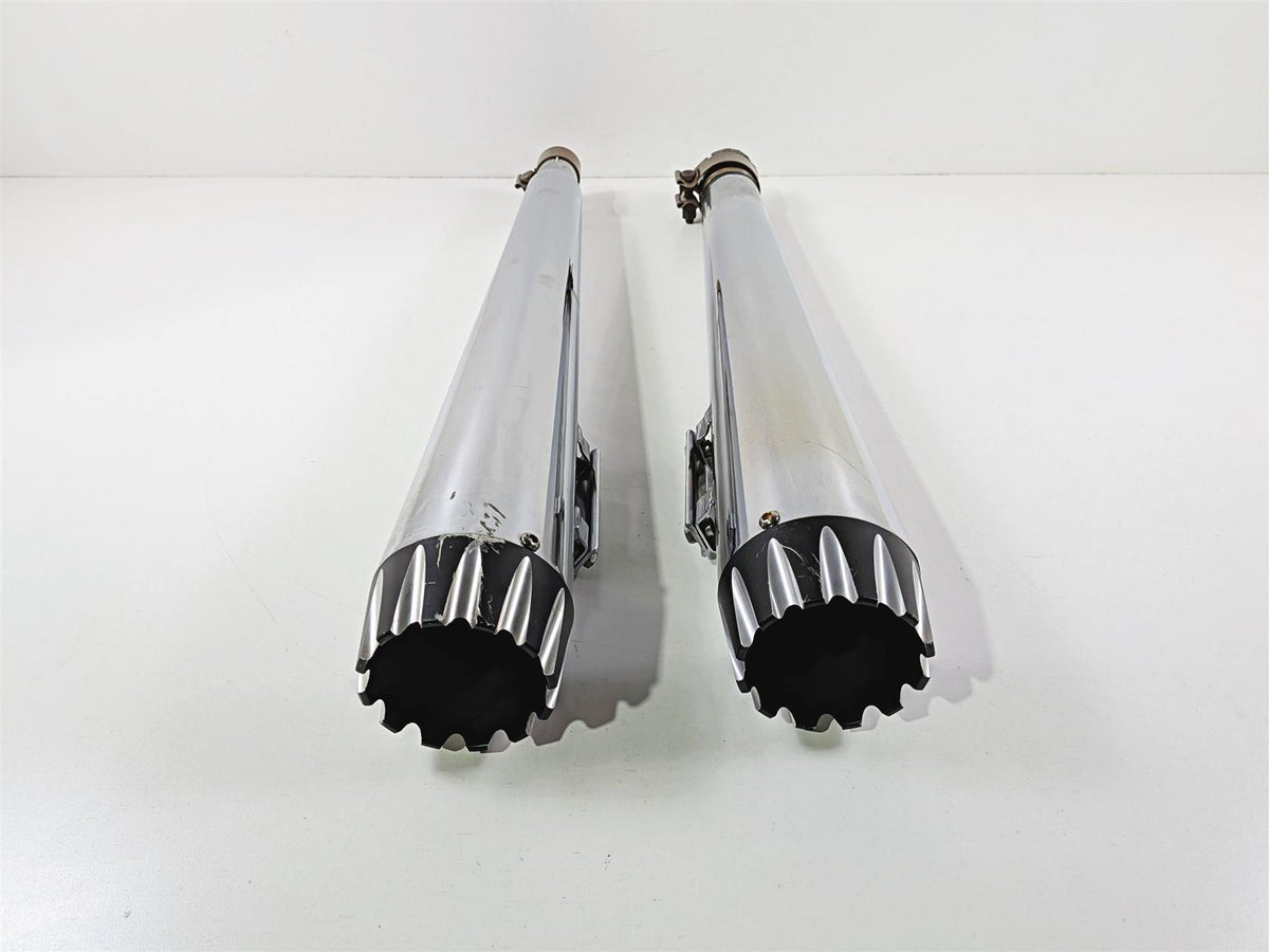 2018 Harley FLHTCU Touring Electra Glide Aftermarket Megaphone Slip On Mufflers-Mototech271