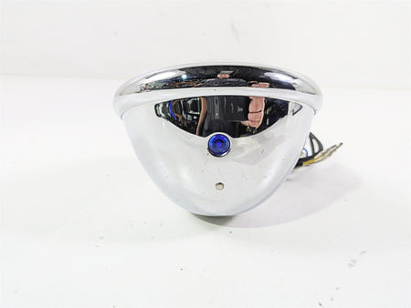 2008 Ultima Motorcycles Fat Bastard Round Chrome Headlight & Mount {{ shop.shopifyCountryName }} - Mototech271