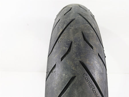 Used Front Motorcycle Tire Continental Conti Road TWI 120/70 ZR17 02447220000 {{ shop.shopifyCountryName }} - Mototech271