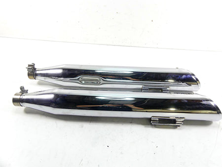 2008 Harley Touring FLHX Street Glide Vance Hines Twin Slash Mufflers Set 16763 {{ shop.shopifyCountryName }} - Mototech271