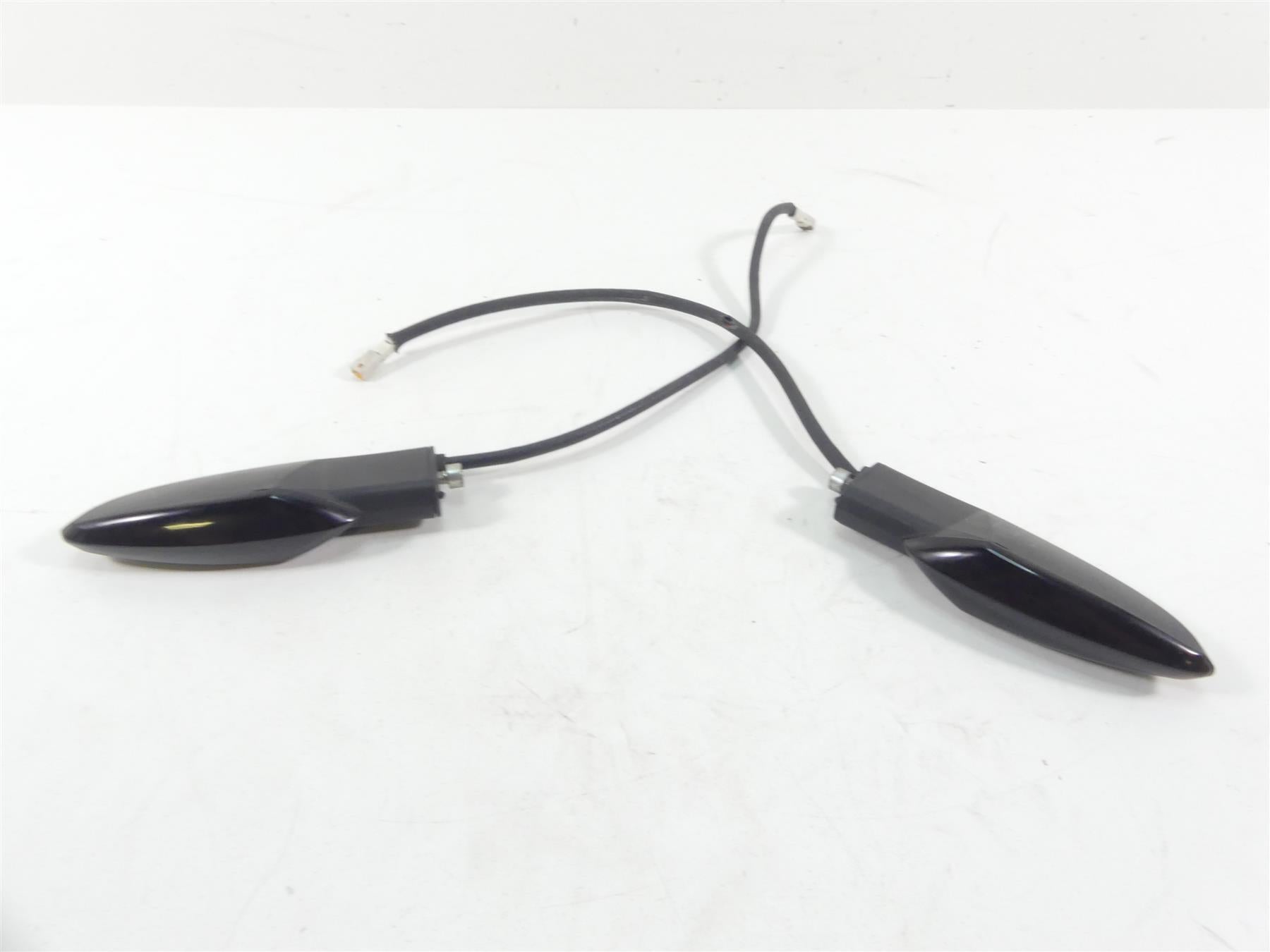 2015 Victory Cross Country 8 Ball Rear Smoked Turn Signal Blinker Set 2411114 | Mototech271