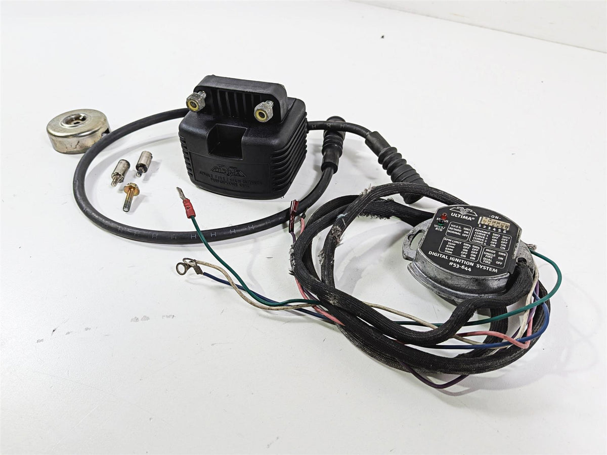 1993 Harley Touring FLHTCU 80ci Evo Ultima Single Fire Ignition Coil Set 53-644 {{ shop.shopifyCountryName }} - Mototech271