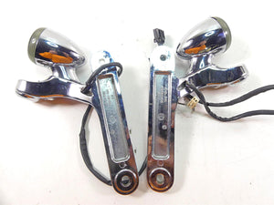 2007 Harley Touring FLHRSE CVO Road King Front Blinker Turn Signal Set 69548-06 | Mototech271