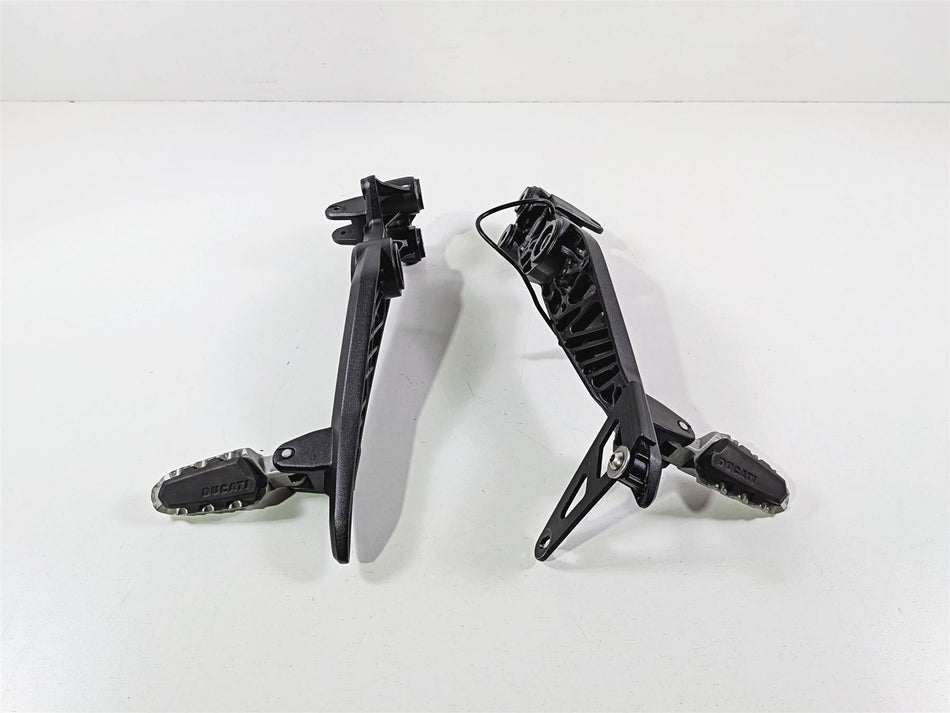 2016 Ducati Hypermotard 939 SP Passenger Foot Pegs & Mounting Brackets 82431901C-Mototech271
