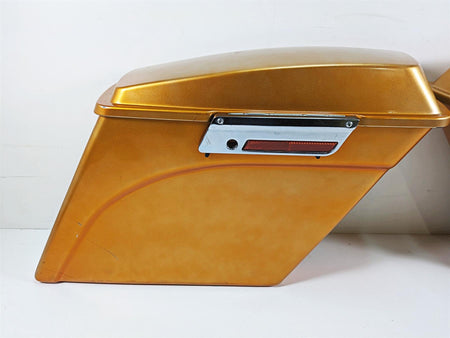 2011 Harley Touring FLTRU Road Glide 4" Extended Saddlebag Saddle Bag Set for 2 into 1 Exhaust System {{ shop.shopifyCountryName }} - Mototech271