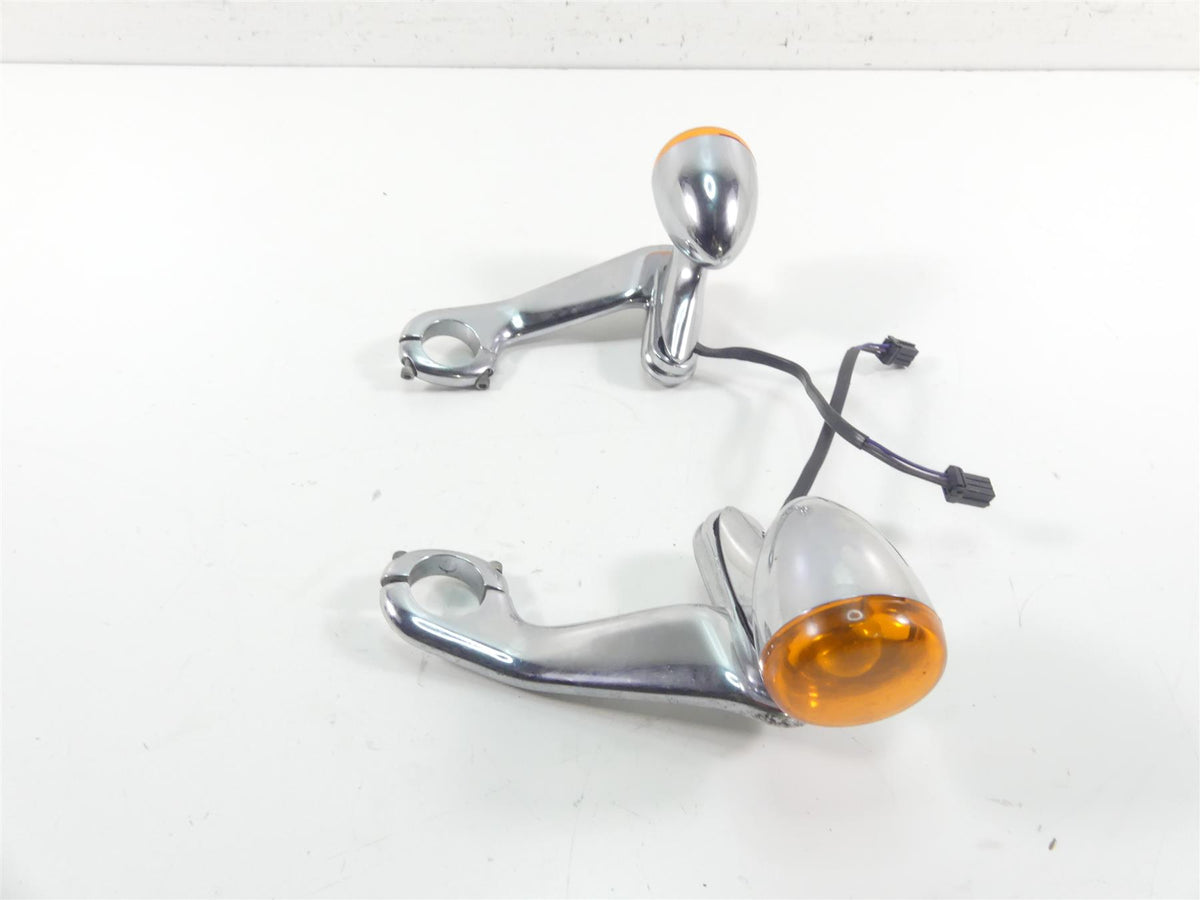 2013 Harley Touring FLTRX Road Glide Front Blinker Turn Signal Set 69272-05 {{ shop.shopifyCountryName }} - Mototech271