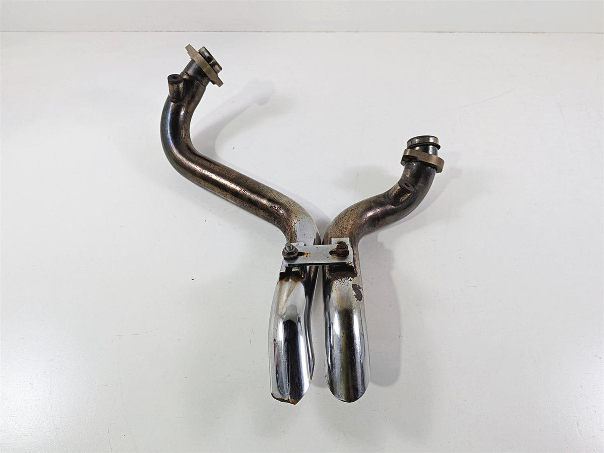 2005 Harley Softail FLSTFSE CVO Fat Boy Drag Straight Exhaust Pipe Set-Mototech271