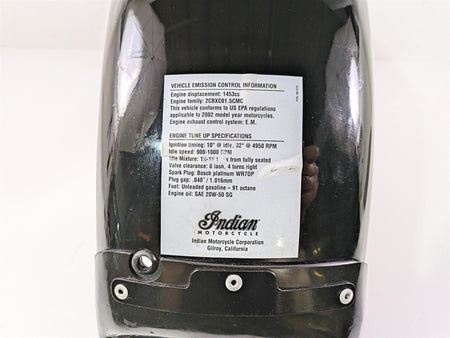 2002 Indian Spirit Deluxe Rear Fender Black Silver - Bent 89-301 {{ shop.shopifyCountryName }} - Mototech271