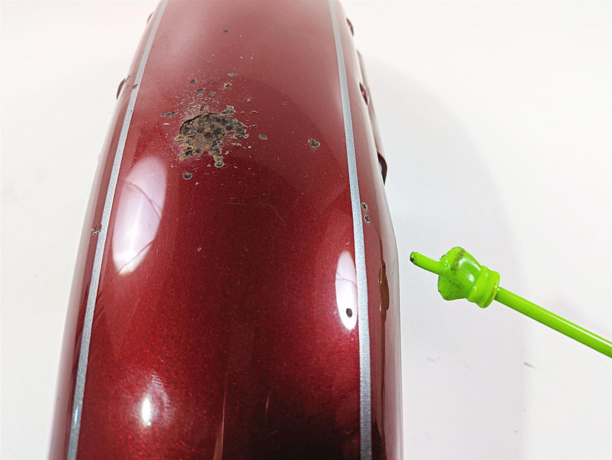 2007 Harley Sportster XL1200 C Front Fender Fire Red Pearl - Dent 58998-83E {{ shop.shopifyCountryName }} - Mototech271