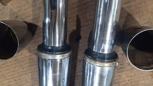 2002 Harley Softail FXSTDI Deuce Straight Front Fork Leg Set 41mm -Read 46064-00