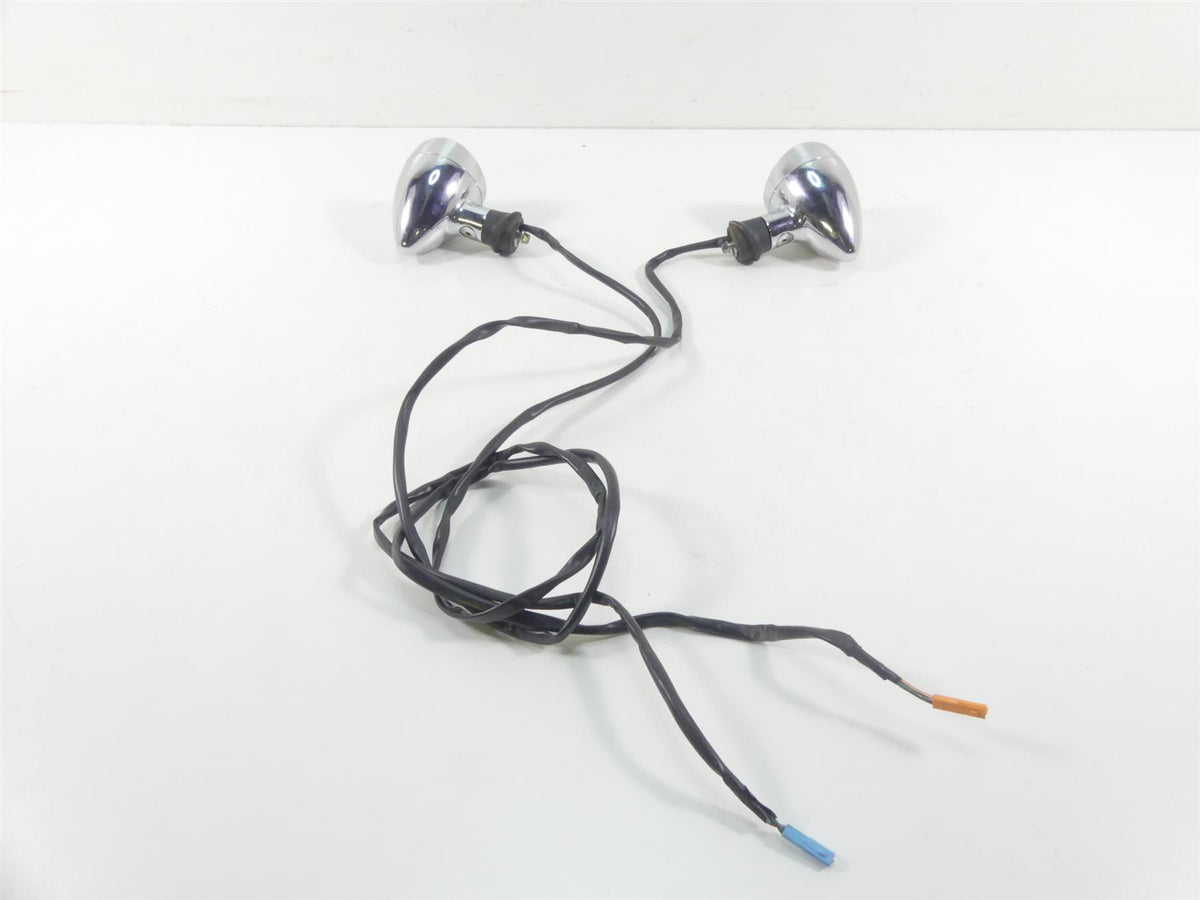 2007 Honda VTX1800 T1 Rear Chrome Blinker Turn Signal Lights Set 33400-MCV-R11 {{ shop.shopifyCountryName }} - Mototech271