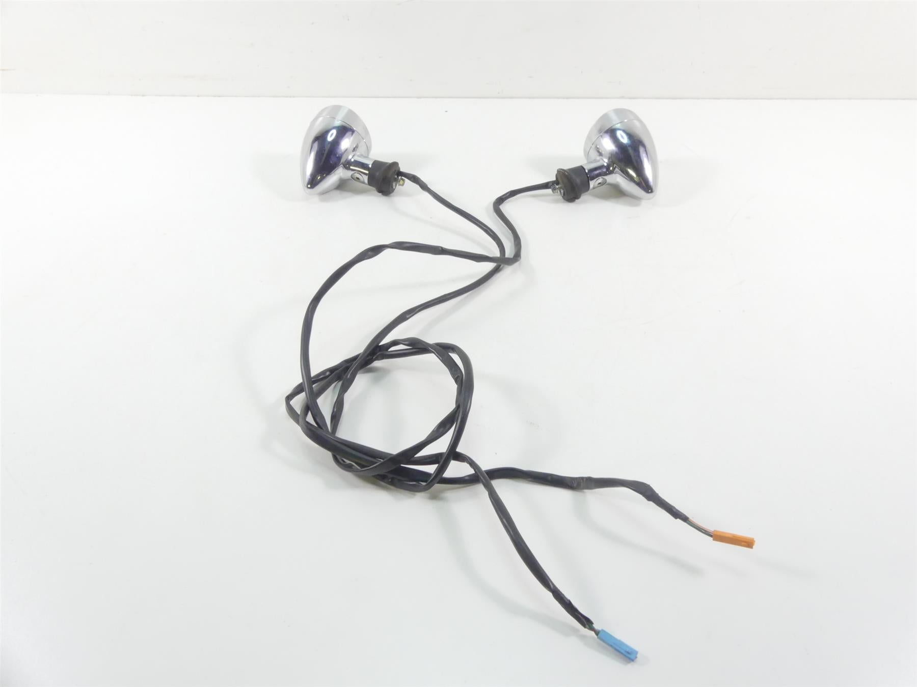 2007 Honda VTX1800 T1 Rear Chrome Blinker Turn Signal Lights Set 33400-MCV-R11 {{ shop.shopifyCountryName }} - Mototech271