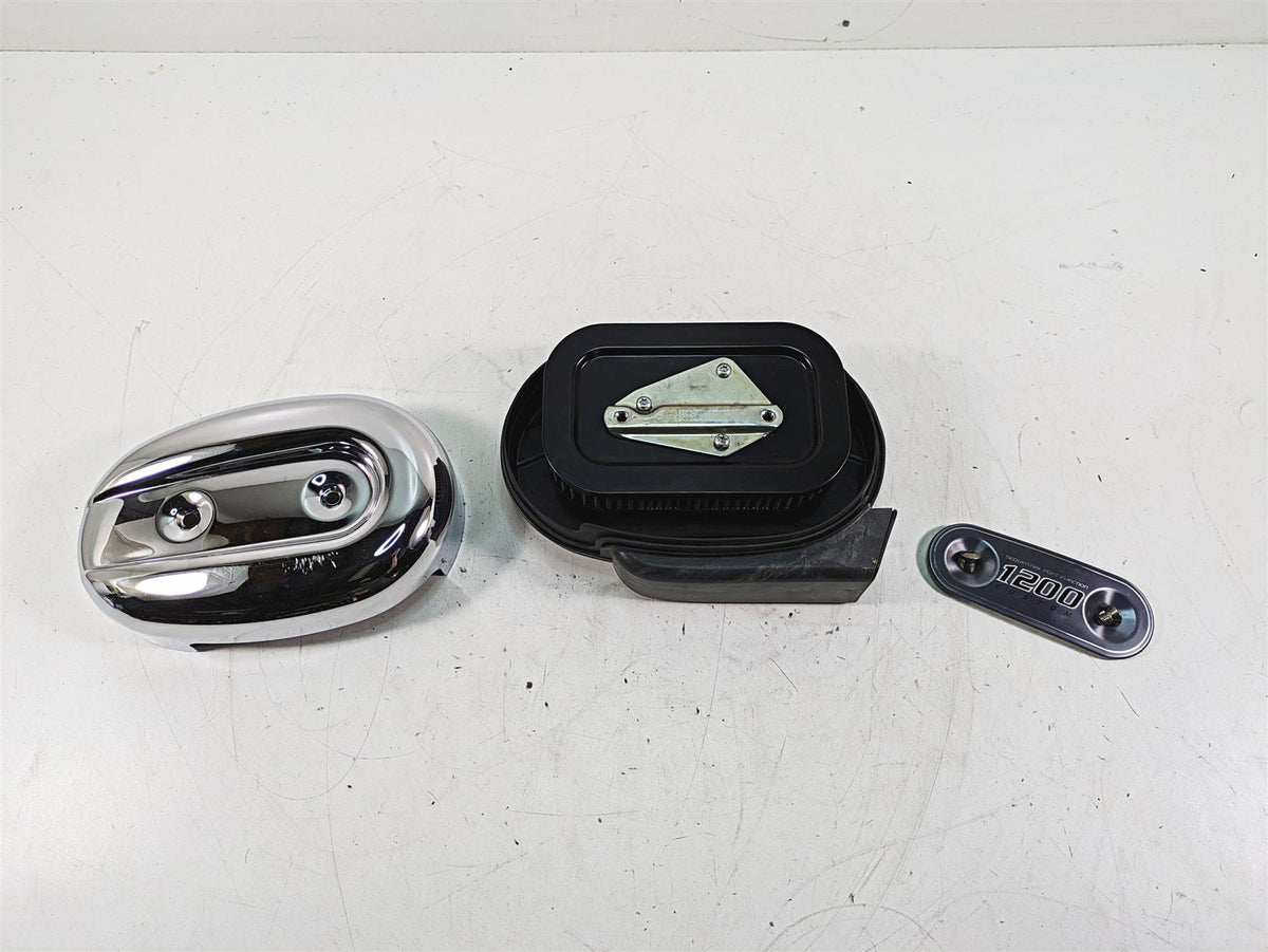 2007 Harley Sportster XL1200 C Air Filter Cleaner Breather Box Set 29369-07B {{ shop.shopifyCountryName }} - Mototech271