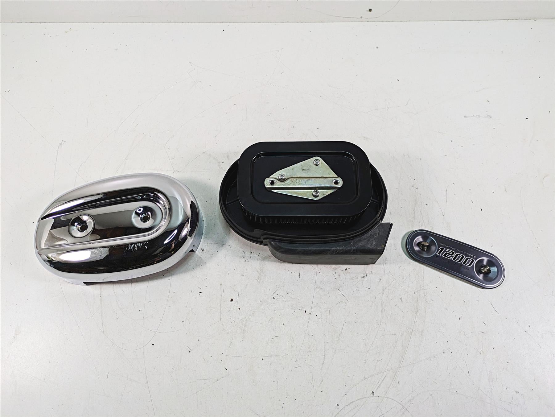 2007 Harley Sportster XL1200 C Air Filter Cleaner Breather Box Set 29369-07B {{ shop.shopifyCountryName }} - Mototech271