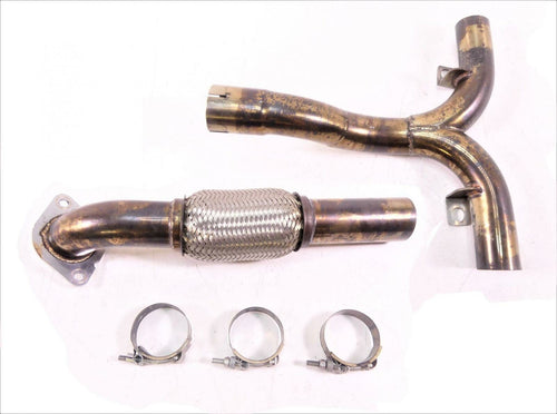2020 Vanderhall Venice BlackJack Exhaust Y Pipe & Flex Pipe Header Manifold Set | Mototech271