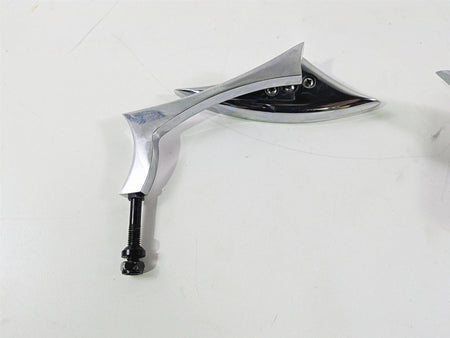 2002 Big Dog Pitbull Custom Chrome Rear View Mirror Set Left & Right {{ shop.shopifyCountryName }} - Mototech271