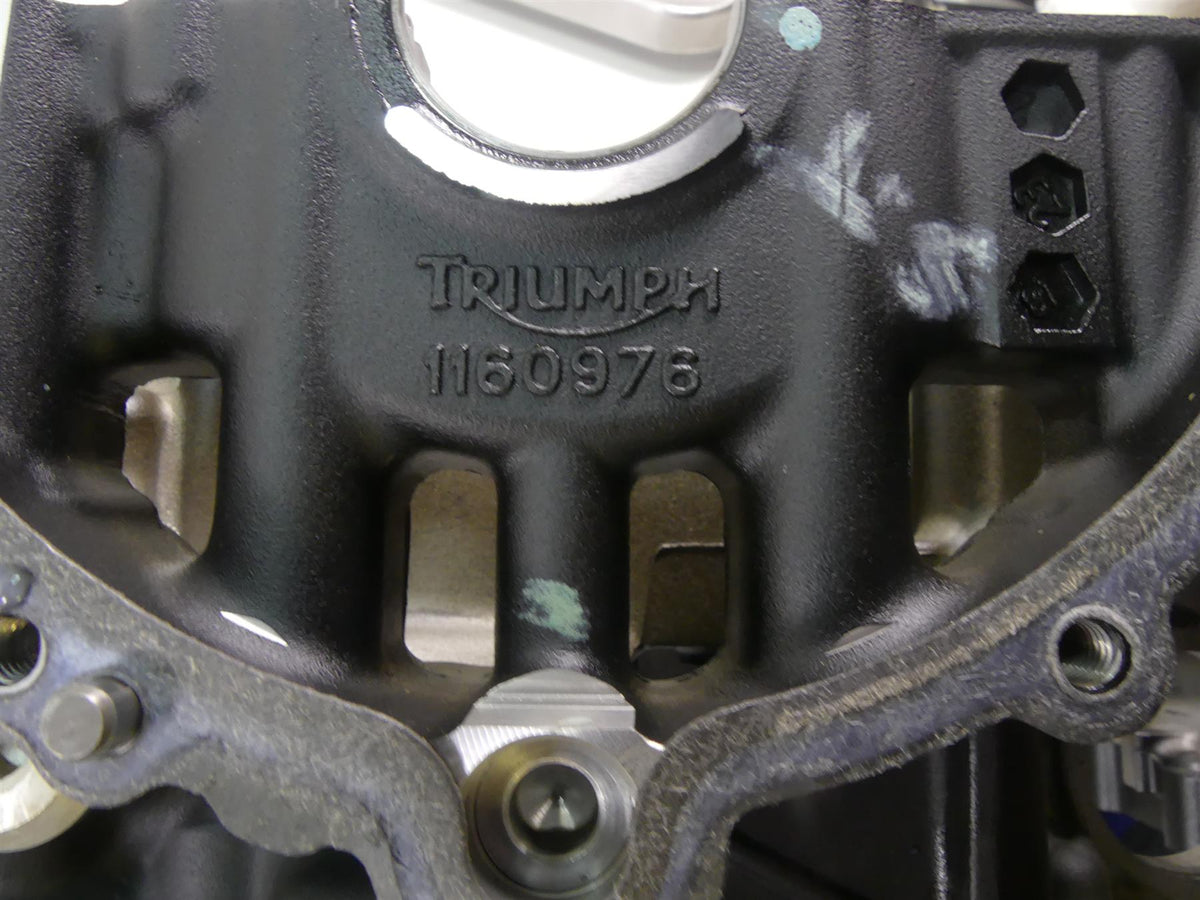 2019 Triumph Street Triple 765R Engine Crank Case Crankcase T1160976 {{ shop.shopifyCountryName }} - Mototech271