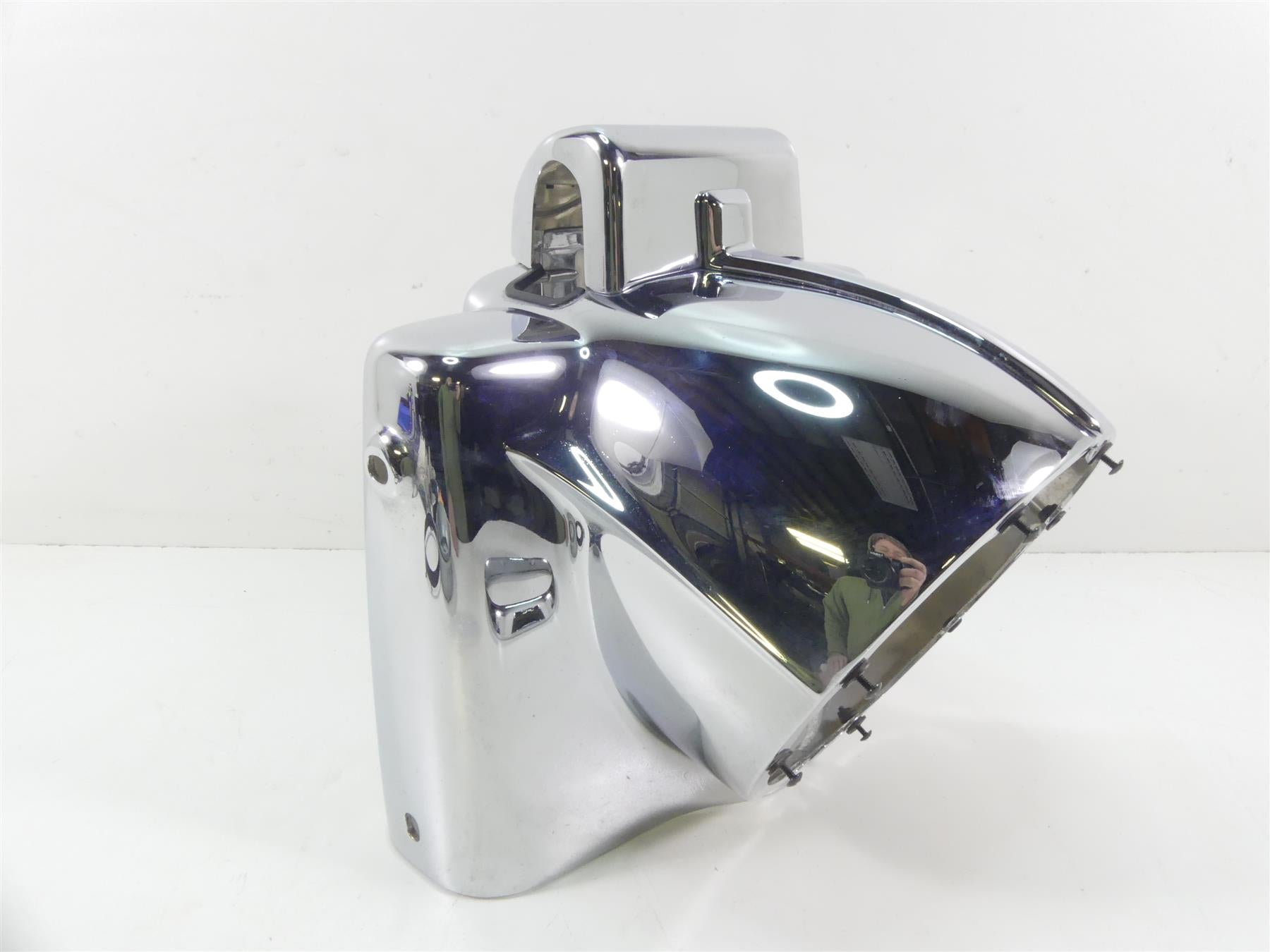 2001 Harley Touring FLHRCI Road King Nacelle Chrome Headlight Cover Set 67674-94 {{ shop.shopifyCountryName }} - Mototech271
