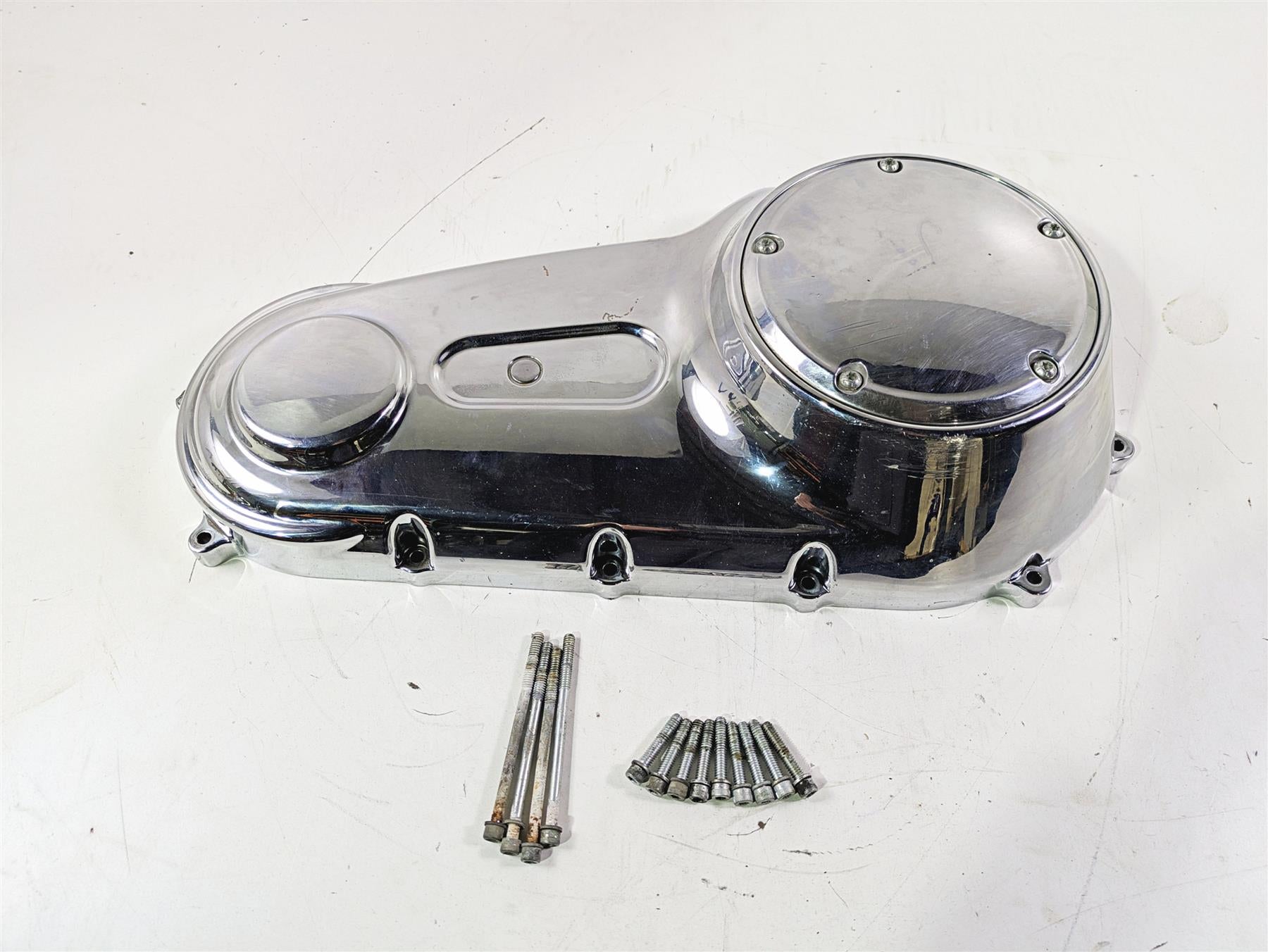 2011 Harley FXDC Dyna Super Glide Outer Primary Drive Clutch Cover 60761-06 {{ shop.shopifyCountryName }} - Mototech271