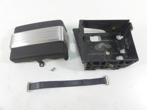 2009 Harley FXDF Dyna Fat Bob Battery Tray Holder Stay Bracket & Cover 70379-06B | Mototech271