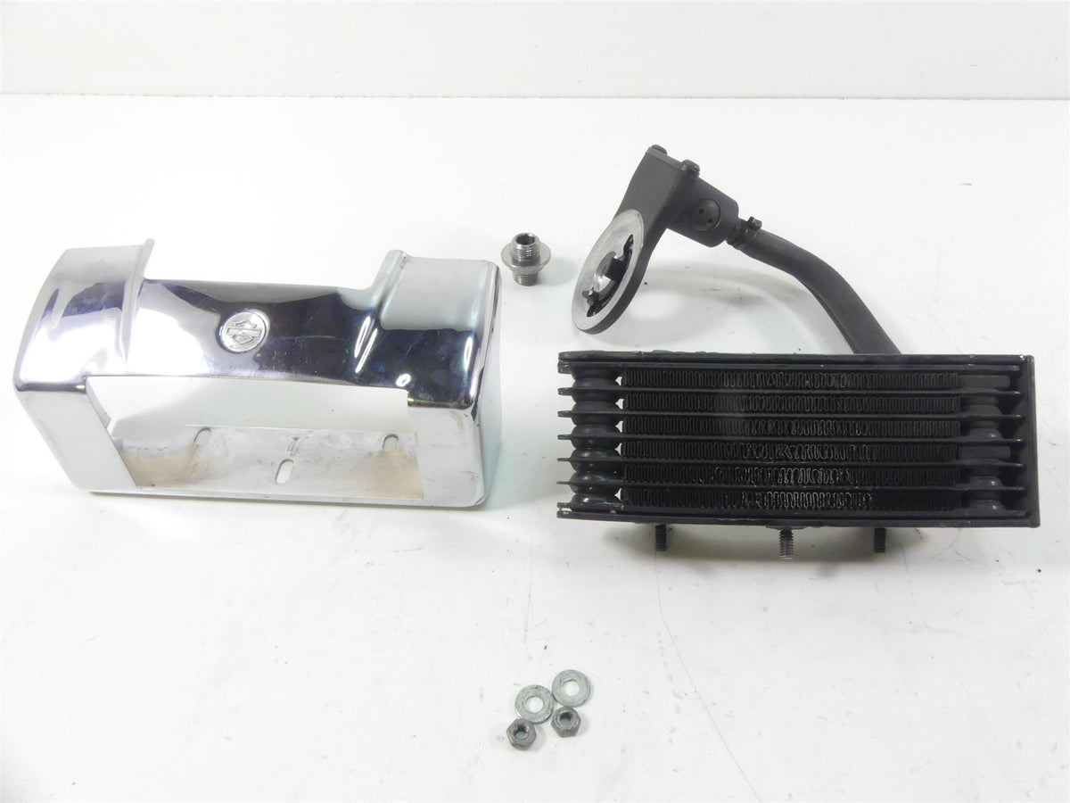 2007 Harley Touring FLHR SE CVO Road King Oil Cooler Radiator + Adapter 63068-07 {{ shop.shopifyCountryName }} - Mototech271