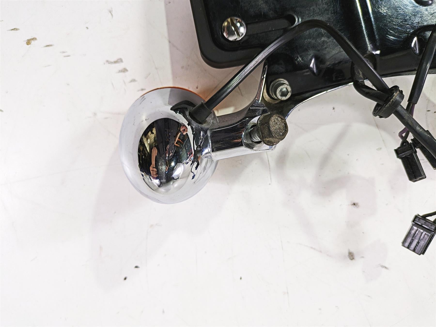 2012 Harley FLD Dyna Switchback Rear Chrome Blinker Turn Signal Bar 68629-05 {{ shop.shopifyCountryName }} - Mototech271