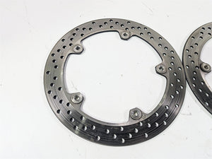 2010 BMW R1200GS K25 Front Brake Disc Rotor Set 305mm 34117711427