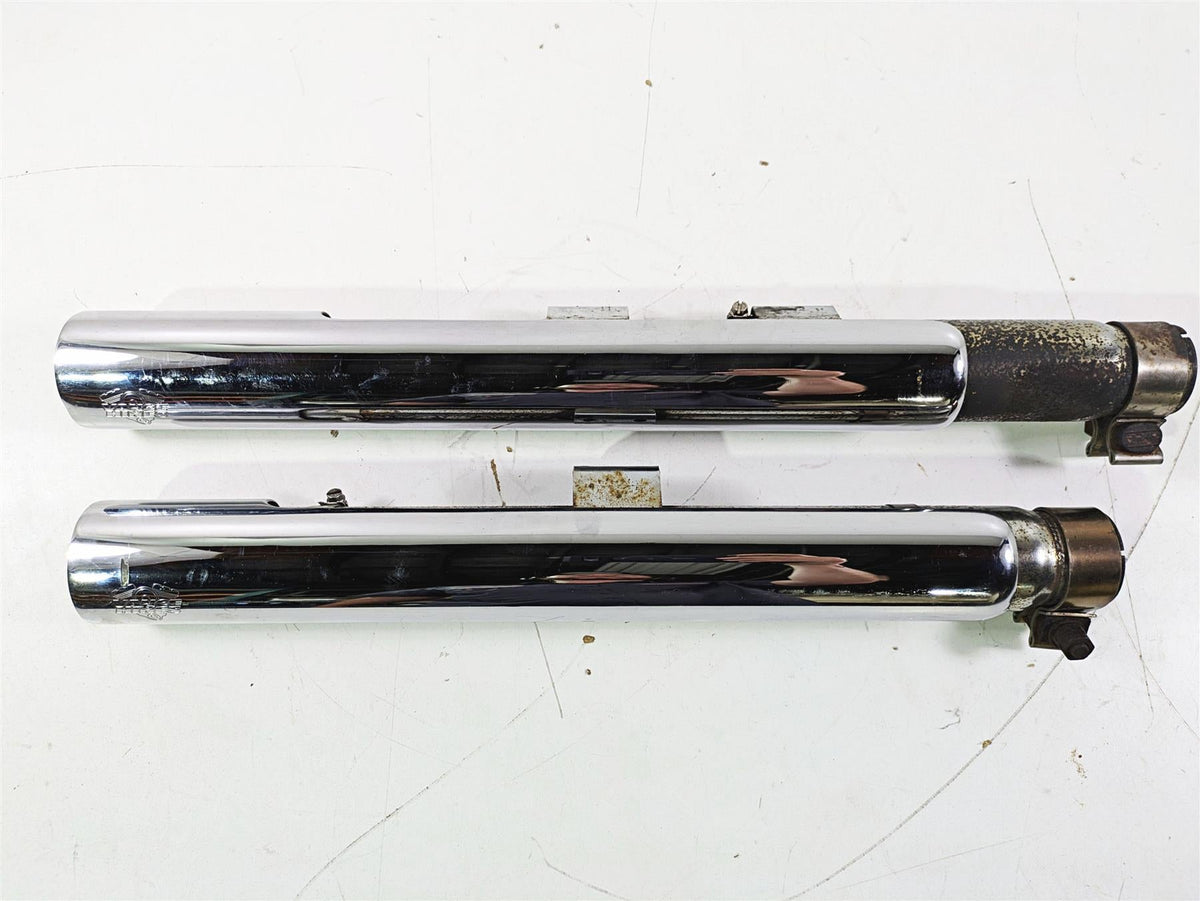 2009 Harley FXCWC Softail Rocker Vance Hines Straightshot Exhaust Mufflers 16831 {{ shop.shopifyCountryName }} - Mototech271