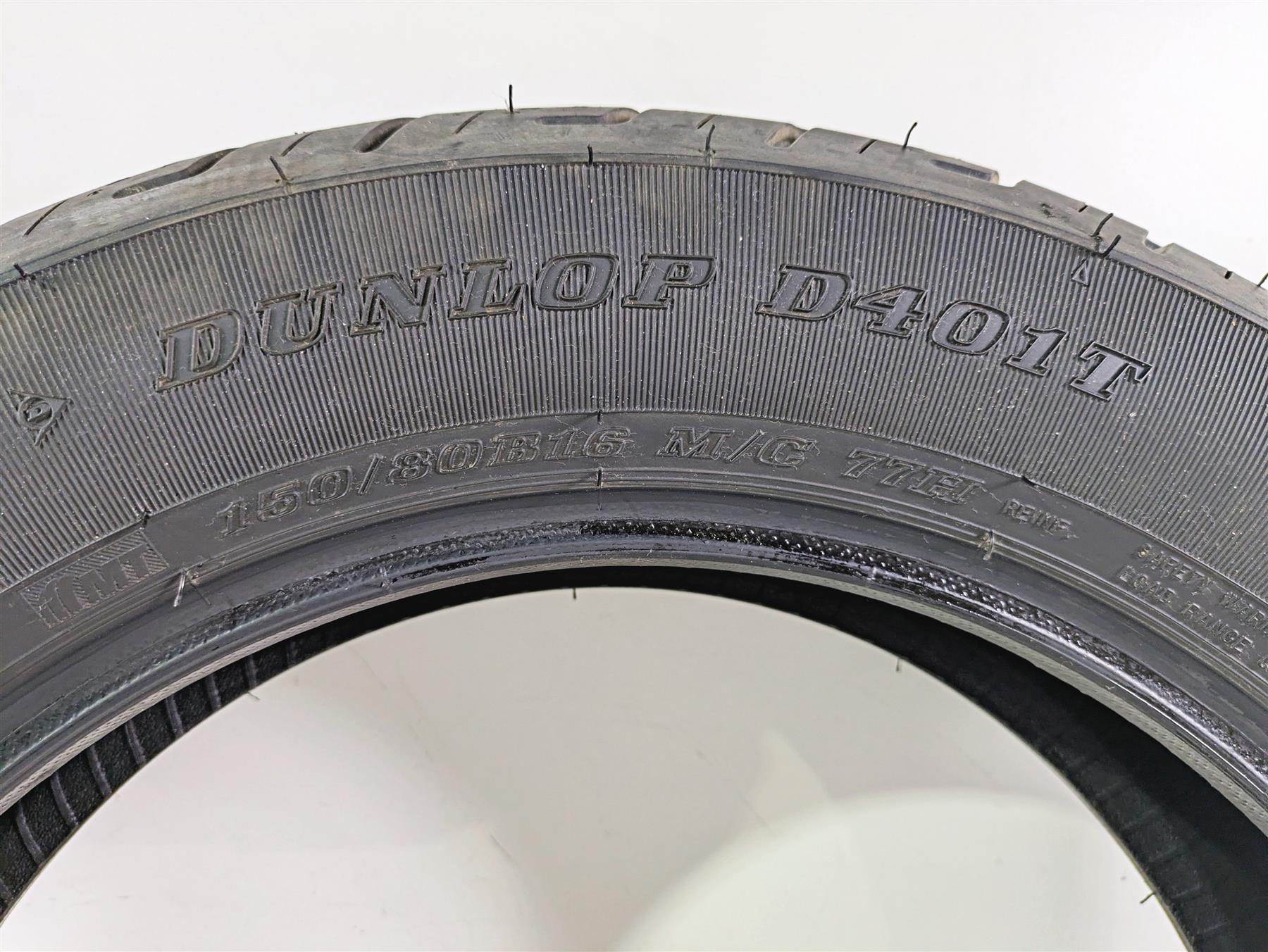 Used Rear Motorcycle Harley Tire Dunlop D401T 150/80R16 DOT2923 45064088 {{ shop.shopifyCountryName }} - Mototech271