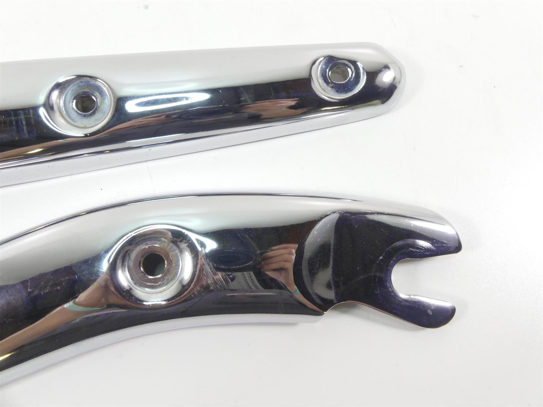 2002 Triumph Bonneville America Rear Fender Chrome Struts Braces Set T2305620 {{ shop.shopifyCountryName }} - Mototech271