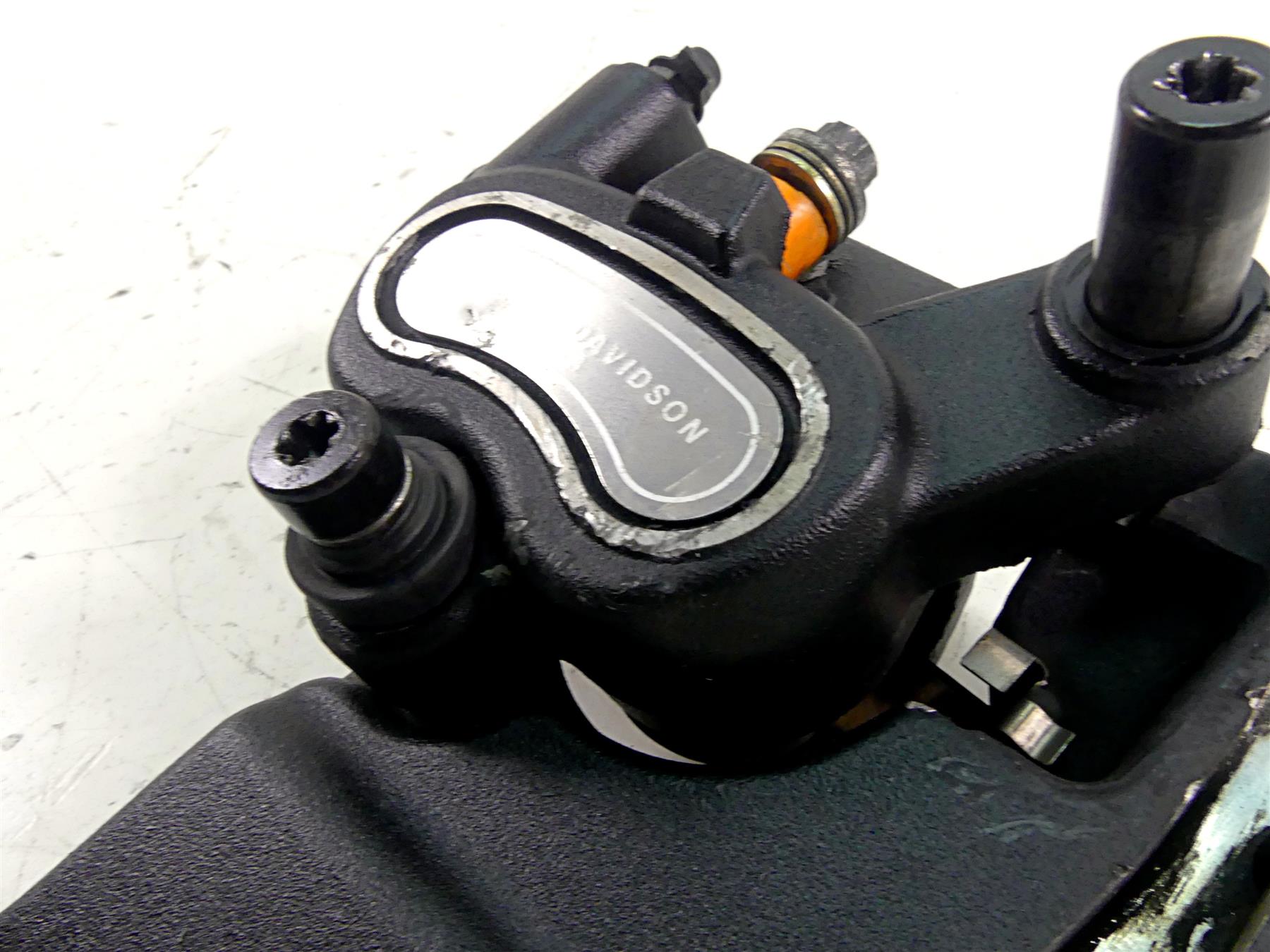 2013 Harley Softail FLSTFB Fat Boy Lo Rear Brake Caliper & Bracket 40908-08 {{ shop.shopifyCountryName }} - Mototech271