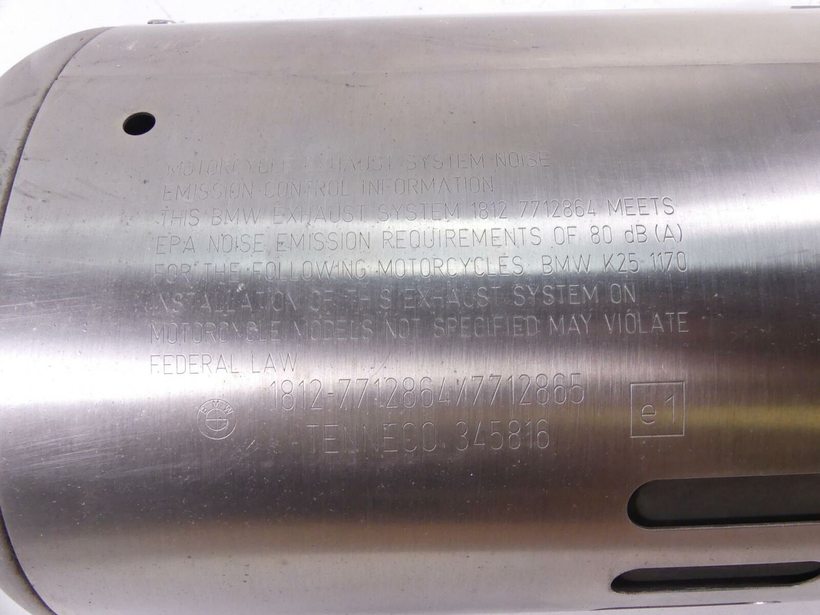 2011 BMW R1200GS R 1200 GS K25 Exhaust Pipe Muffler Silencer 18127712864 {{ shop.shopifyCountryName }} - Mototech271