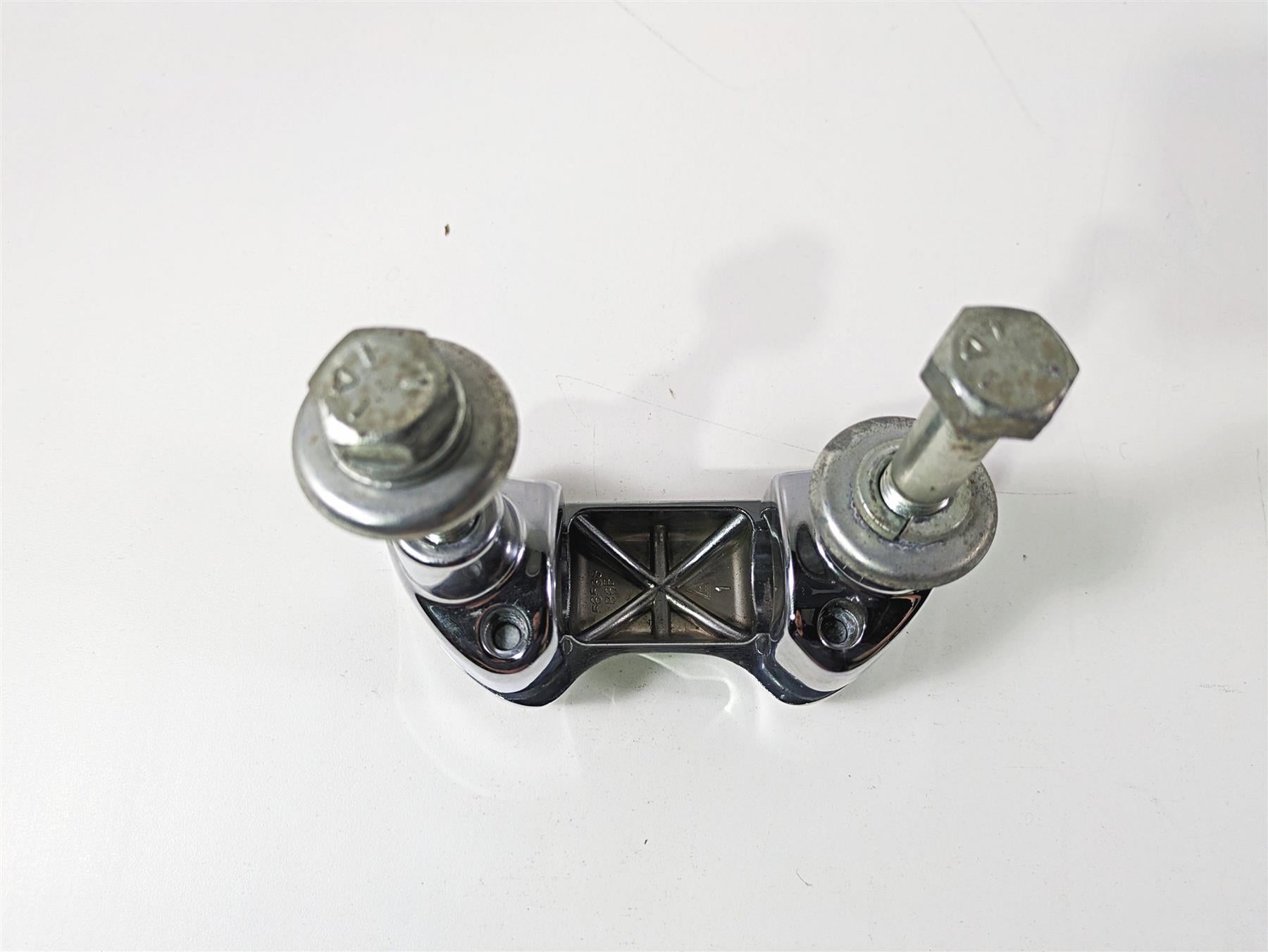 2003 Harley FLSTC Softail Heritage 100th Handlebar Holder Riser Set 56567-86B {{ shop.shopifyCountryName }} - Mototech271